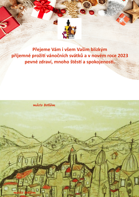 PF vytvořené žáky výtvarného oboru pro nový rok 2023 (VO)